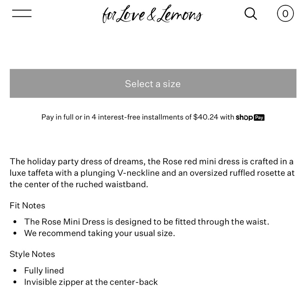 NWT Rose Mini Dress - Picture 6 of 6